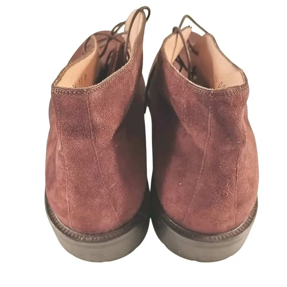 Johnston & Murphy Men’s Italian Brown Suede Chukka Boot‎ Size 12M — Vibram Sole